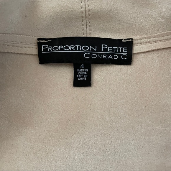 Proportion petite, Conrad C cream microfibre suede blazer sz4 - Picture 5 of 9